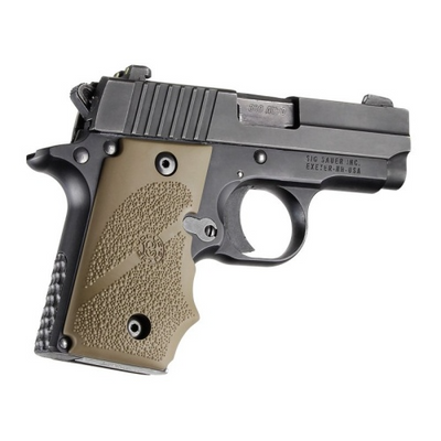 Hogue 38003 Rubber Grip Desert Tan with Finger Grooves for Sig P238