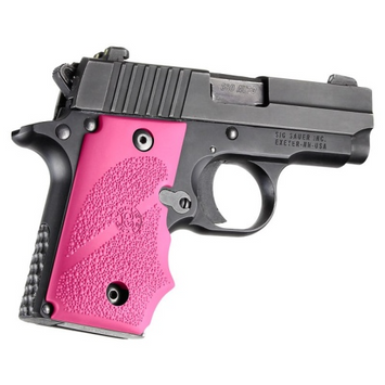 Hogue 38007 Rubber Grip Pink with Finger Grooves for Sig P238