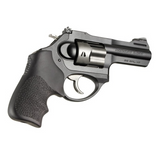 Hogue 78020 Tamer Cushion Black Rubber Grip with Finger Grooves for Ruger LCR, LCRx