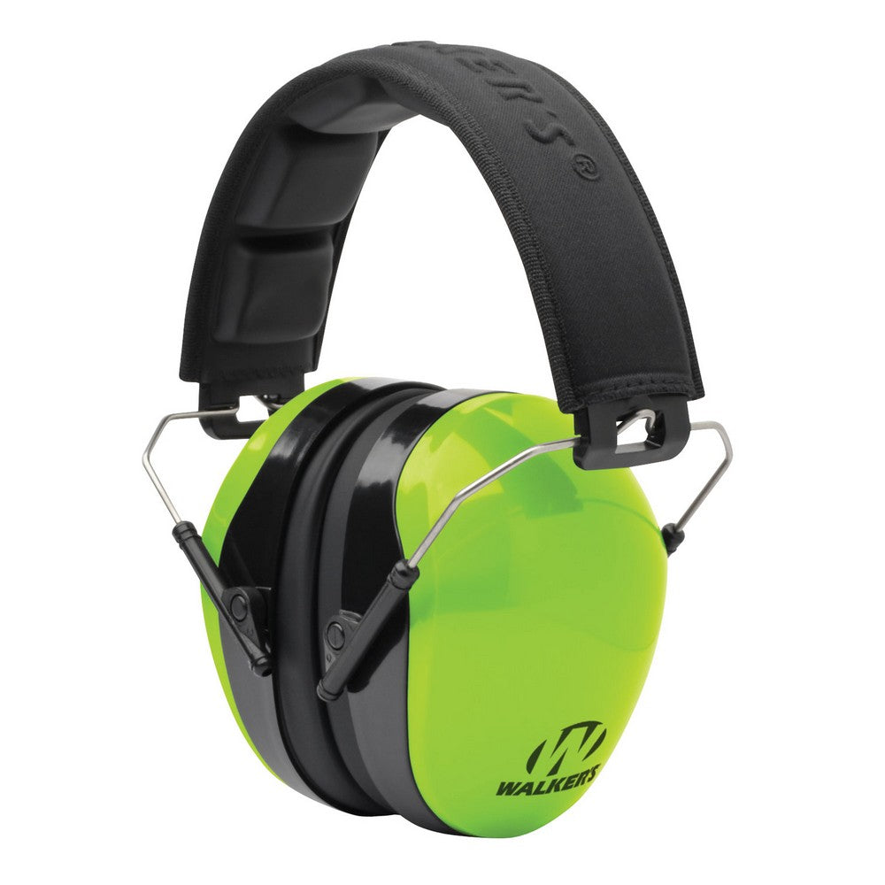 Walker's GWPDCPMHVG Advanced Protection Passive Muff 26 dB Over the Head Lime Green/Black Polymer