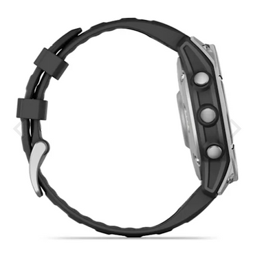 Garmin 0100302503 Fenix E AMOLED Edition Gray/Black Band AMOLED Display Compatible w/ iPhone/Android