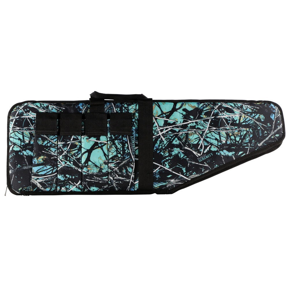 Bulldog SRN1038 Extreme Tactical  38" Muddy Girl Serenity Camo Water-Resistant Nylon, Black Trim, Tricot Lining, 4 External Velcro Mag Pouches, Soft Padding