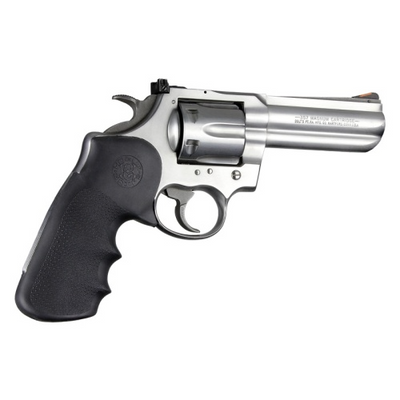 Hogue 47000 Monogrip Finger Grooves Black Rubber with Finger Grooves for Colt King Cobra, Anaconda