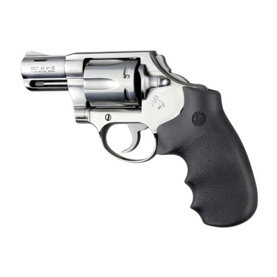 Hogue 48000 OverMolded Monogrip Black Rubber with Finger Grooves for Colt Detective Special, Diamondback, Cobra