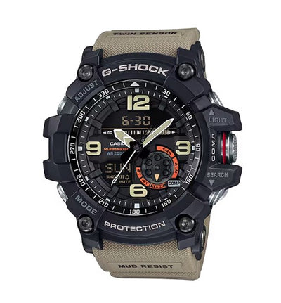 G-shock GG10001A5 G-Shock Tactical MudMaster Keep Time Tan Size 145-215mm Features Digital Compass