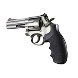 Hogue 19000 Monogrip Black Rubber with Finger Grooves for S&W K, L Frame with Round Butt