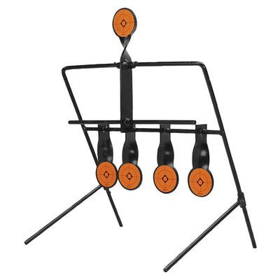 Caldwell 820585  Resetting Target Airgun AR500 Steel Black/Orange Impact Enhancement Motion 1.50"
