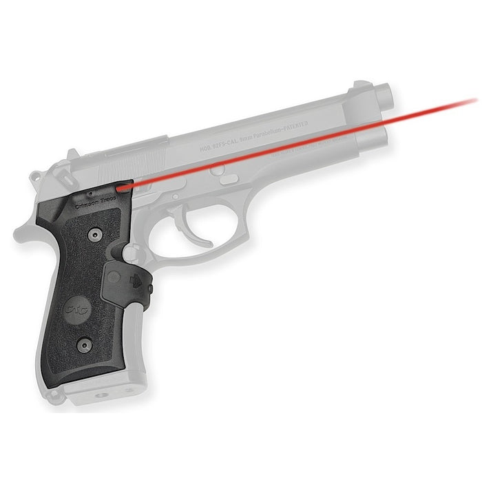 Crimson Trace 0119201 LG-402 Mil-Spec Lasergrips  Black Red Laser Beretta 92/96/M9