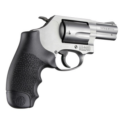 Hogue 60100 Monogrip Cobblestone Black Nylon with Finger Grooves for S&W J Frame with Round Butt