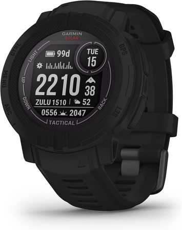 Garmin 0100262713 Instinct 2 Solar Tactical Edition GPS/Smart Features 32MB Memory Black Size 45mm Compatible w/iPhone/Android