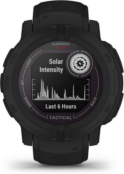 Garmin 0100262713 Instinct 2 Solar Tactical Edition GPS/Smart Features 32MB Memory Black Size 45mm Compatible w/iPhone/Android