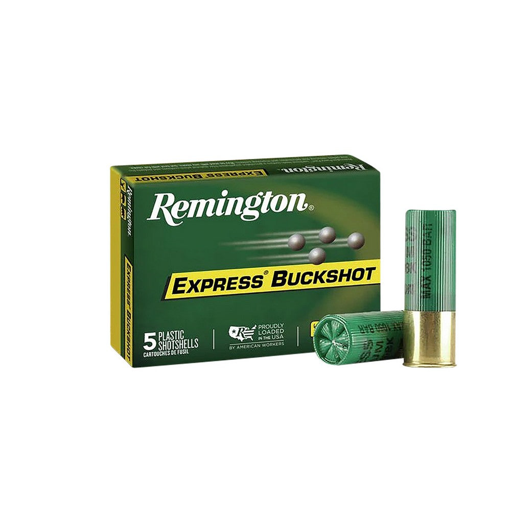 Remington Ammunition 20620 Express Buckshot 12 Gauge 2.75" 00 Buck Shot 5 Per Box/ 50 Cs