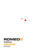 Sig Sauer Electro-Optics SOR52001 Romeo5 Black 1 x 20 mm 2 MOA Red Dot Reticle