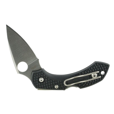 Spyderco C28PBK2 Dragonfly 2  2.25" Folding Clip Point Plain VG-10 SS Blade Black FRN Handle Includes Pocket Clip