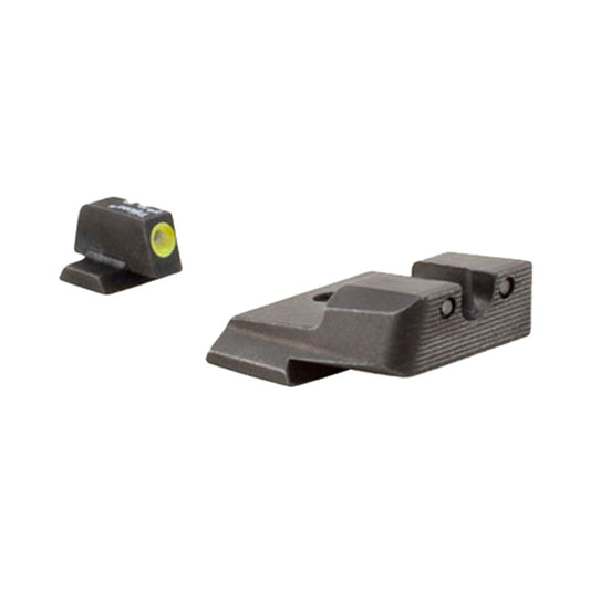 Trijicon 600558 HD Night Sights- Smith & Wesson M&P/ SD9/ SD40  Black | Green Tritium Yellow Outline Front Sight Green Tritium Black Outline Rear Sight