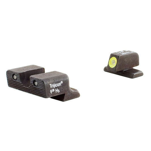 Trijicon 600583 HD Night Sights- Springfield XD, XD-M, XD Mod. 2  Black | Green Tritium Yellow Outline Front Sight Green Tritium Black Outline Rear Sight