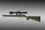 Hogue 22210 OverMolded Rifle Stock Aluminum Pillar Bedded OD Green Synthetic for Ruger 10/22 with .920 Barrel Diameter