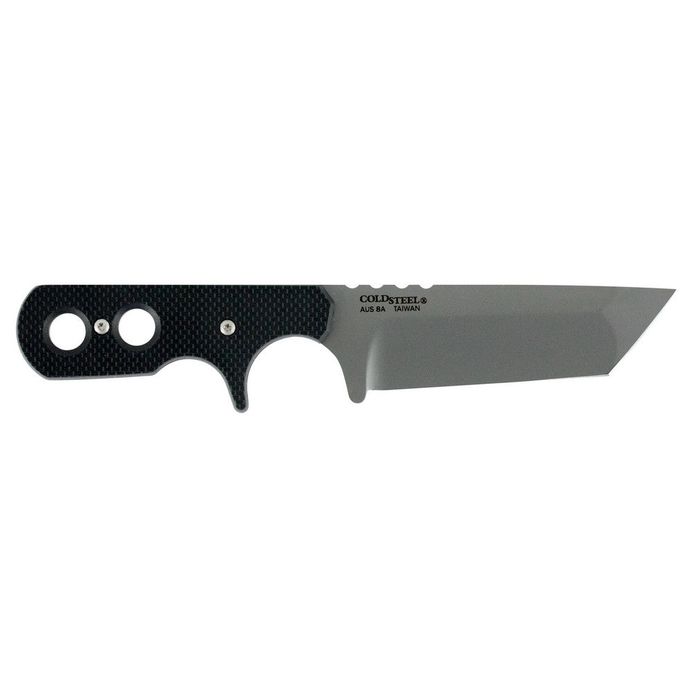 Cold Steel 49HTF Tac Mini 3.75" Fixed Plain Tanto Japanese AUS-8A SS Blade/ Black Griv-Ex Handle