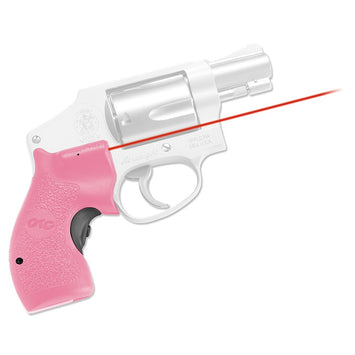 Crimson Trace 01-3480-1 LG-105 Pink Lasergrips  Red Laser Smith & Wesson J-Frame Round Butt