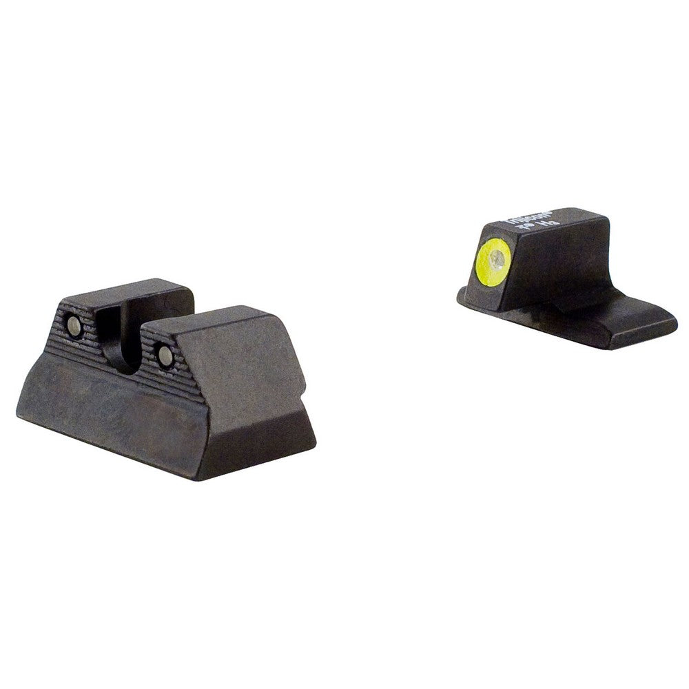 Trijicon 600600 HD Night Sights- H&K P2000  Black | Green Tritium Yellow Outline Front Sight Green Tritium Black Outline Rear Sight