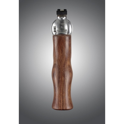 Hogue 80300 Fancy Hardwood Brown Pau Ferro Hardwood with Finger Grooves for Ruger GP100, Super Redhawk