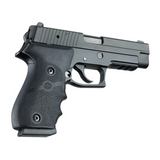 Hogue 20000 OverMolded Grip Cobblestone Black Rubber with Finger Grooves for Sig P220