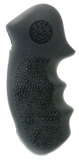 Hogue 19000 Monogrip Black Rubber with Finger Grooves for S&W K, L Frame with Round Butt