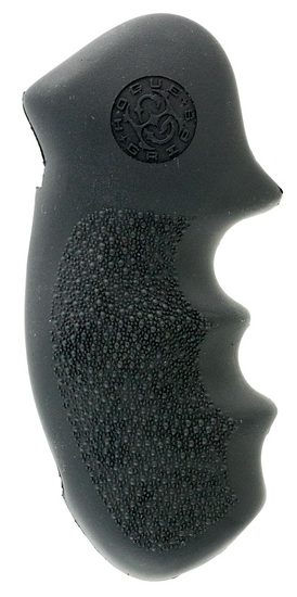 Hogue 19000 Monogrip Black Rubber with Finger Grooves for S&W K, L Frame with Round Butt