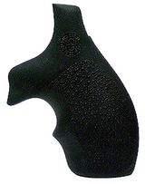 Hogue 61000 Rubber Bantam Black Rubber with Finger Groove for S&W J Frame with Round Butt