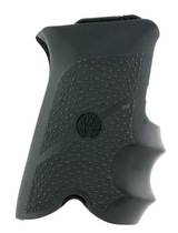Hogue 85000 Rubber Grip Black Rubber with Finger Grooves for Ruger P85, P91