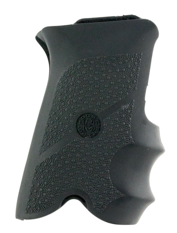 Hogue 85000 Rubber Grip Black Rubber with Finger Grooves for Ruger P85, P91