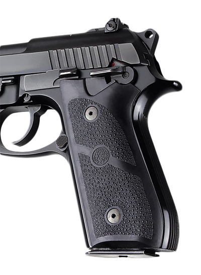 Hogue 99010 Grip Panels Black Rubber for Taurus PT-92, PT-99