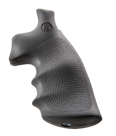 Hogue 19002 Conversion Monogrip Black Rubber with Finger Grooves for S&W K, L Frame with Round Butt