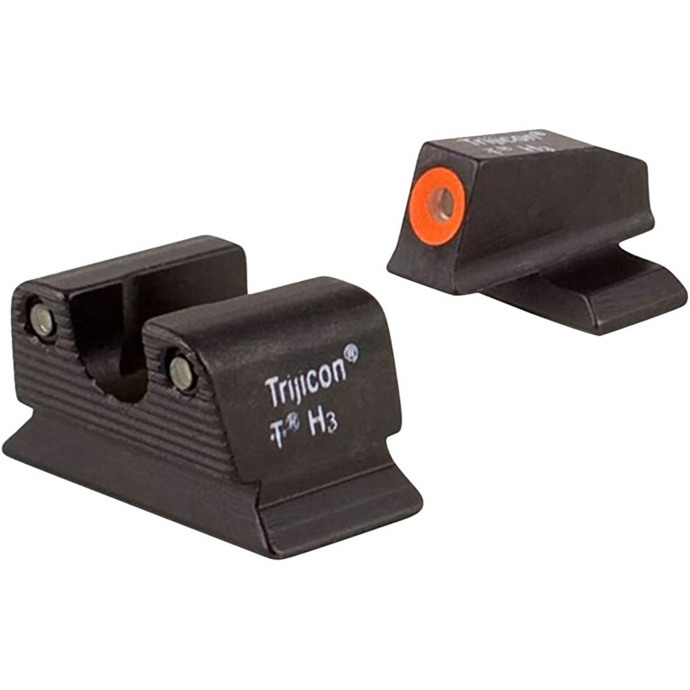 Trijicon 600624 HD Night Sights- Beretta PX4  Black | Green Tritium Orange Outline Front Sight Green Tritium Black Outline Rear Sight