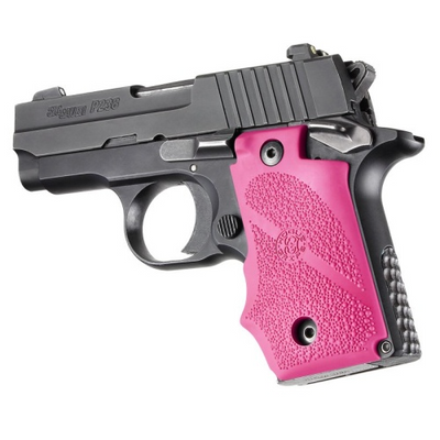 Hogue 38007 Rubber Grip Pink with Finger Grooves for Sig P238