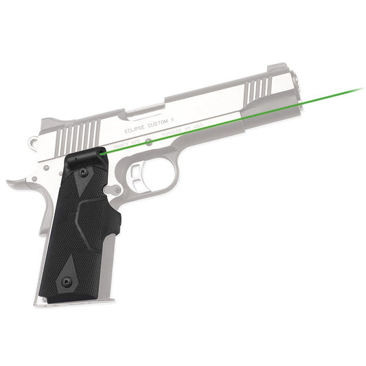 Crimson Trace 0141001 LG-401G Front Activation Green Lasergrips  Black 1911 Full Size