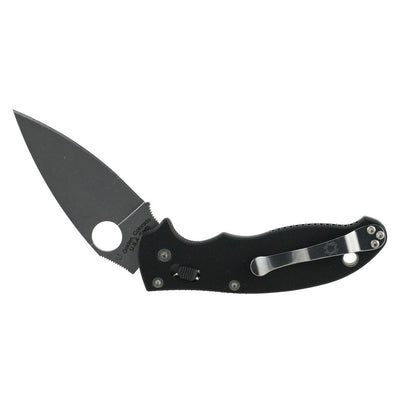 Spyderco C101GP2 Manix 2  3.37" Folding Drop Point Plain CPM S30V SS Blade Black G10 Handle Includes Pocket Clip