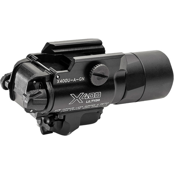 SureFire X400UAGN X400U-A-GN Ultra Black Anodized 1,000 Lumens White LED/Green Laser