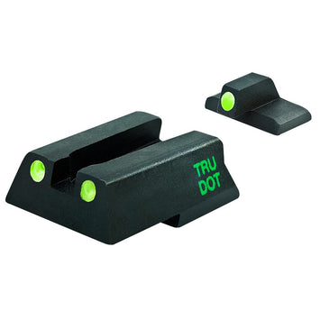 Meprolight USA 115453101 Tru-Dot  Black | Green Tritium Front Sight Green Tritium Rear Sight Set