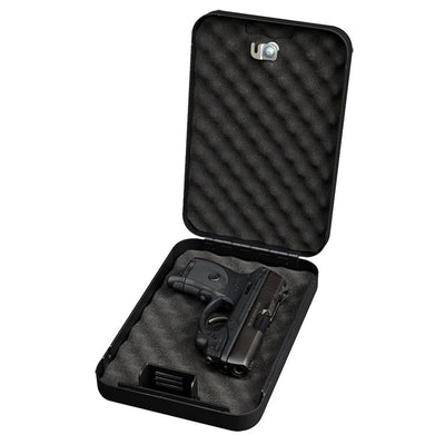 Bulldog BD1121 Personal Vault  Key Entry Black Powder Coat Steel Holds 1 Handgun 9.50" L x 6.50" W x 2" D