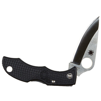 Spyderco  Ladybug 3  1.94" Folding Clip Point Plain VG-10 Stainless Steel Blade FRN Black Handle