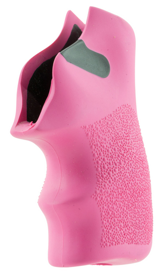 Hogue 78027 Tamer Cushion Pink Rubber Grip with Finger Grooves for Ruger LCR, LCRx