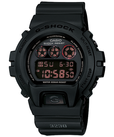 G-Shock DW6900MS1CR Casio 6900 Series Sports Black Compatible w/ Casio Watches App