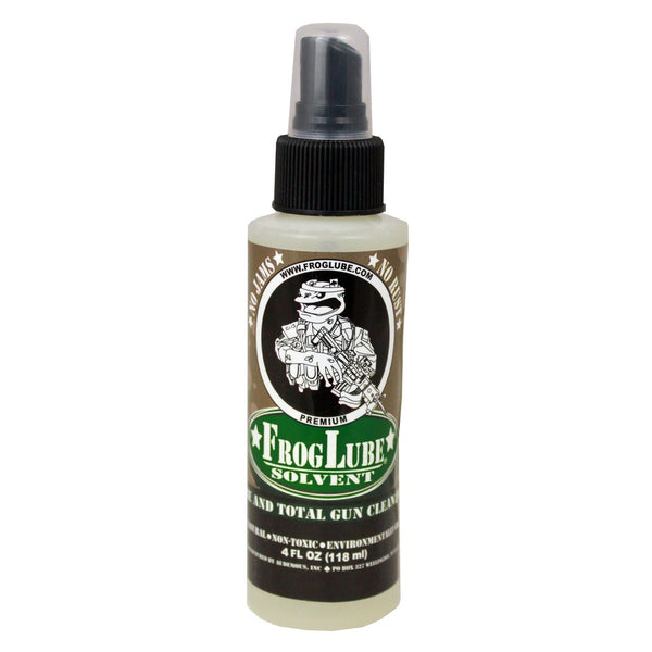 FrogLube Solvent Spray 4 oz – Non-Toxic Carbon & Firearm Cleaner