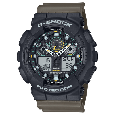 G-Shock GA100TU1A3CR Green Band CR1220