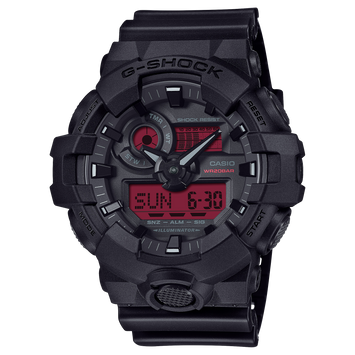 G-Shock GA-700BBR-1ACR Analog Digital BLK/RED