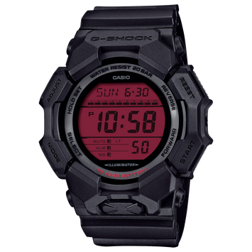 G-Shock GD-010BBR-1CR Digital Movement BLK/RED