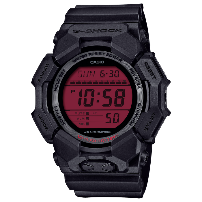 G-Shock GD-010BBR-1CR Digital Movement BLK/RED