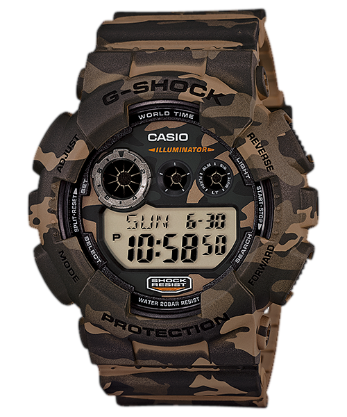 G-Shock GD120CM5CR Woodland Camo Digital Camo