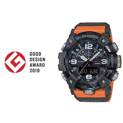 G-shock GGB1001A9 G-Shock Tactical MudMaster Keep Time Orange/Black Size 145-215mm Features Digital Compass